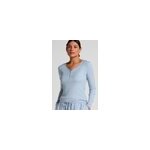 Hunkem�ller haut de pyjama � manches longues henley bleu