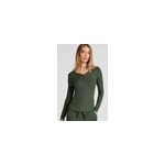 Hunkemöller haut de pyjama à manches longues henley vert Hunkemöller haut de pyjama à manches longues henley vert
