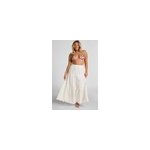 Hunkem�ller jupe brod�e blanc