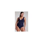 Hunkemller maillot de bain shaping shell mesh bleu