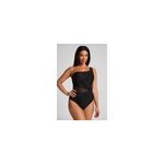 Hunkemller maillot de bain shaping shell mesh noir