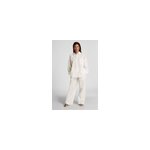 Hunkemller pantalon de pyjama coton seersucker blanc