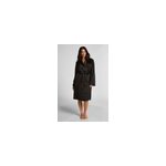 Hunkemöller peignoir en polaire satinée noir Hunkemöller peignoir en polaire satinée noir