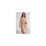 Hunkemller robe de chambre courte en fleece beige