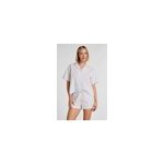 Hunkem�ller short en coton ray� violet