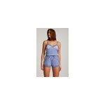 Hunkemller short velours dentelle bleu