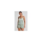 Hunkem�ller short en velours � dentelle vert