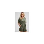 Hunkemller short velours pocket vert
