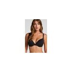 Hunkemöller soutien - gorge à armatures rembourré push - up en coton noir Hunkemöller soutien - gorge à armatures rembourré push - up en coton noir