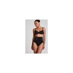 Hunkem�ller string taille haute avec gaine sculptante en dentelle scuba noir