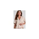 Hunkem�ller veste en lin � carreaux blanc