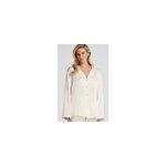 Hunkem�ller veste en satin � rayures blanc