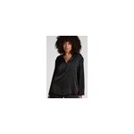 Hunkem�ller veste en satin � rayures noir