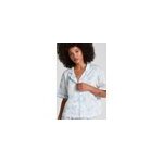 Hunkemöller veste tissée à manches courtes bleu Hunkemöller veste tissée à manches courtes bleu