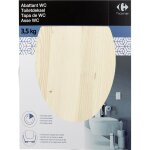 Abattant wc mdf 3, 5 kg bois cedre carrefour home - l'abattant wc