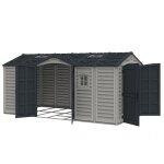Abri de jardin en résine 11, 95m2 gris premium apex duramax - l'unité Abri de jardin en résine 11, 95m2 gris premium apex duramax - l'unité