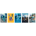 Agenda scolaire 2025 - 2026 - robot - 1jour / 1page - 12x18 cm oxford - l'agenda coloris alatoires