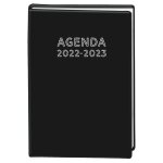 Agenda scolaire noir - 1 jour / page - 2025 - 2026 carrefour - l'agenda