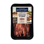 Aiguillettes de canard aux cpes montfort - la barquette de 300 g