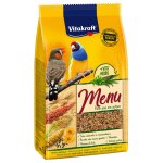 Aliment complet graines pour oiseaux exotiques menu premium vitakraft - le sachet de 900 g