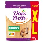 Amandes décortiquées format familial daco bello - le sachet de 250g Amandes décortiquées format familial daco bello - le sachet de 250g