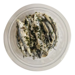 Anchois basilic delicemer - la barquette de 110g