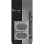 Anneau de douche blanc x12 carrefour home - le lot de 12 anneaux