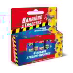 Anti insectes ruban attrape - mouches barriere a insectes - la bote de 4 rouleaux