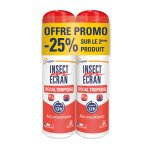 Anti - moustiques spcial tropiques zones  risque efficacit 12h insect ecran - les 2 flacons de 75ml ...