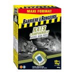 Anti rats et souris app�t sur p�te maxi format barriere a rongeurs - les 68 sachets de 10 g