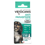 Antiparasitaire pipette pour chien petit 2 - 10kg vetocanis - les 2 pipettes de 2ml