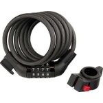Antivol spirale  code avec support de fixatioin vlo d8mm 150cm durca - l'antivol