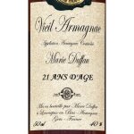 Armagnac 21 ans d'ges 40% marie duffau - la bouteille de 50cl + tui