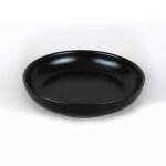 Assiette 22 cm noir en faence carrefour home - l'assiette