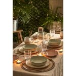 Assiette creuse - 20cm - vert en grs carrefour home - l'assiette