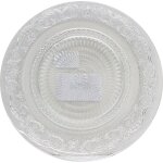 Assiette dessert transparente verre 22, 5 cm baroque carrefour home - l'assiette Assiette dessert transparente verre 22, 5 cm baroque carrefour home - l'assiette