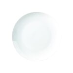 Assiette plate 26 cm forme coupe blanc en porcelaine carrefour home - l'assiette Assiette plate 26 cm forme coupe blanc en porcelaine carrefour home - l'assiette