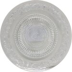 Assiette plate transparente verre 25 cm carrefour home - l'assiette