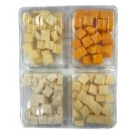 Plateau de fromage en dès mimolette, meule du besac, emmental français, chèvre petit marche - la boite ... Plateau de fromage en dès mimolette, meule du besac, emmental français, chèvre petit marche - la boite ...