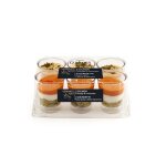 Assortiment verrines 3 saumon fromge concombre et 3 courgettes fa�on pesto ch�vre guyader - la boite ...