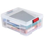 Bac de rangement clip and store 27l transparent sundis - l'unit�