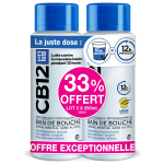 Bain de bouche menthe frache protge 12h sans alcool cb 12 - le lot de 2 bains de bouche de 250ml