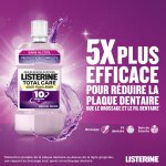 Bain de bouche total care 10en1 menthe douce sans alcool listerine - le flacon de 500ml