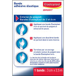 Bande adhsive elastique hypoallergnique 3x2, 5 cm sport elastoplast - la bande