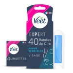 Bandes de cire froide visage peau sensible huile d'amande douce longue durée expert veet - la boîte de ... Bandes de cire froide visage peau sensible huile d'amande douce longue durée expert veet - la boîte de ...