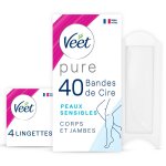 Bandes de cire froide jambes corps peau sensible hypoallergénique minima veet - la boîte de 40 bandes ... Bandes de cire froide jambes corps peau sensible hypoallergénique minima veet - la boîte de 40 bandes ...