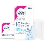 Bandes de cire froide aisselles peaux sensibles hypoallergéniques minima veet - la boîte de 16 bandes ... Bandes de cire froide aisselles peaux sensibles hypoallergéniques minima veet - la boîte de 16 bandes ...
