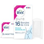 Bandes de cire froide maillot peau sensible hypoallergénique sans parfum technologie easy - gelwax veet ... Bandes de cire froide maillot peau sensible hypoallergénique sans parfum technologie easy - gelwax veet ...