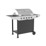 Barbecue  gaz (grill, four) 6 feux sur chariot gz5100 hyba - le barbecue