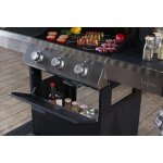 Barbecue  gaz (grill, plancha, four) 4 feux sur chariot g40 hyba - l'unit